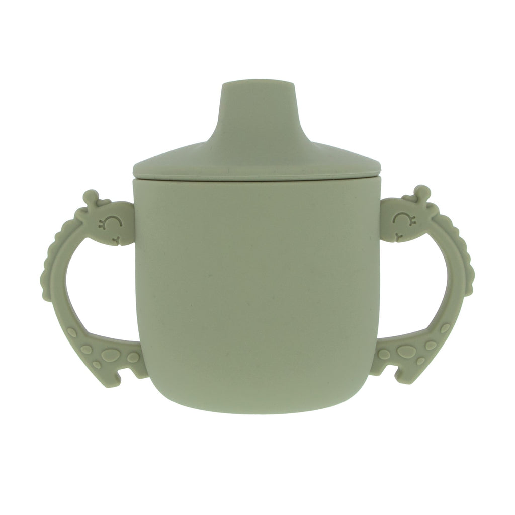 Animal Friends Two-Handle Silicone Sippy Cup